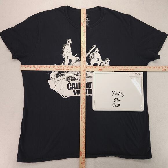Call of Duty WW2 Short Sleeve Crew Neck Graphic T Shirt Mens Size 3XL Black - Picture 5 of 9